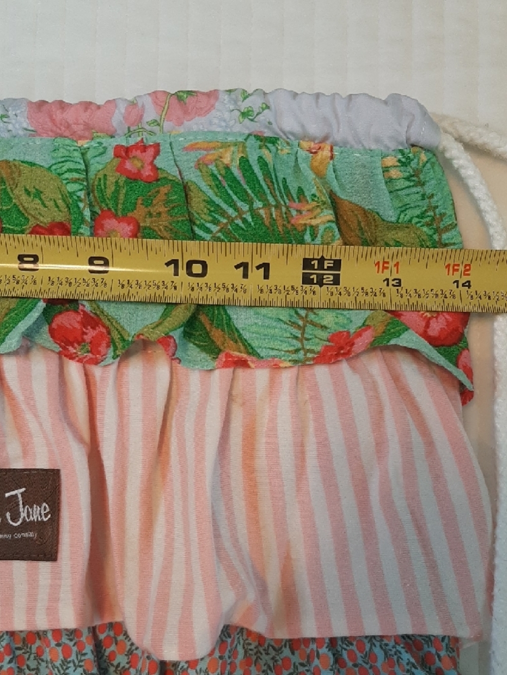 Matilda Jane Multi Tiered Ruffle Backpack Drawstring Closure - Picture 7 of 8